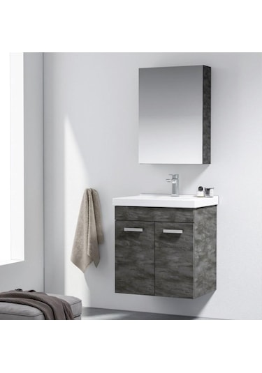 Orka Enez 65 Cm İrony Banyo Dolabı Alt Modül Ve Lavabo