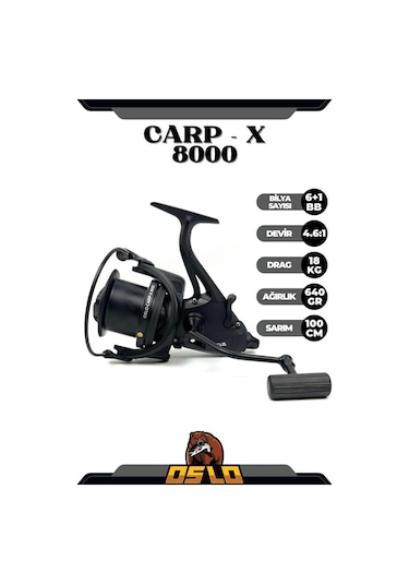 Oslo Carp-x 8000 Baitrunner Sazan Olta Makinesi