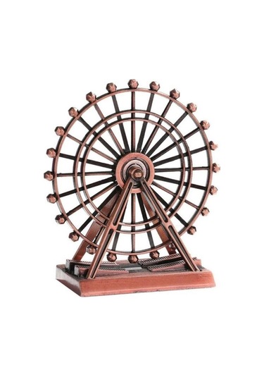 Vintage Metal İngiltere London Eye Biblo Antik Bakır 15 Cm