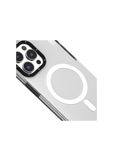 iPhone Uyumlu 15 Plus  Kılıf Magsafe Şarj Özellikli Youngkit Crystal Color Serisi Kapak Pembe