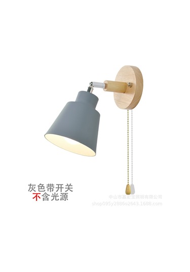 Yaozixa Modern Minimalist Ahşap Duvar Lambası - Nordic Dekorasyon, Yatak Odası Ve Oturma Odası İçin Şık Aydınlatma Beyaz