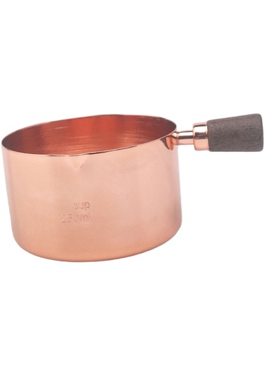Homyl Paslanmaz Çelik Ölçme Kabı Çok Amaçlı Süt Evine 250-ml Bakır
