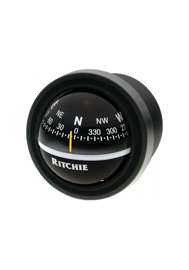 Ritchie Marine Siyah Gömme Pusula 12v Aydınlatmalı