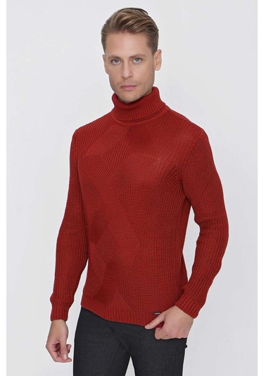 Tr 850 Slim Fit Bordo Klasik Triko Bordo