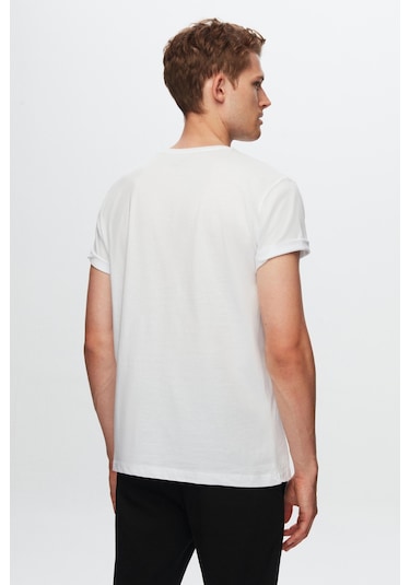 D's Damat Ds Damat Comfort Beyaz 3'lü Bol Kesim %100 Pamuk T-shirt 6hc14ortbn036 Beyaz
