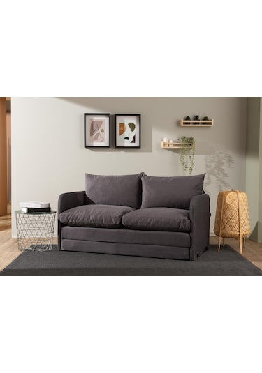 Pafu Saga Xl İkili Katlanır Yataklı Koltuk Soho Gri