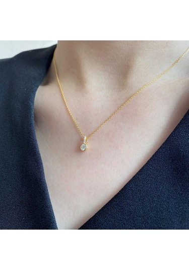 Novahub 925 Ayar Gümüş Aşk Tam Kolye Kadın Kore Klavikula Kolye Kişilik Tatlı Kalp Kolye Kolye - Gümüş Zirkon Detaylar Gümüş