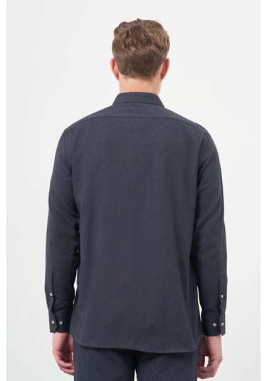 Lacivert Uzun Kol Düz Gabardin Sert Yaka Cepli Pamuklu Classic Comfort Fit Gömlek 1004245168 Lacivert Lacivert Uzun Kol Düz Gabardin Sert Yaka Cepli Pamuklu Classic Comfort Fit Gömlek 1004245168 Lacivert