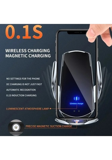 Tysm Joyjadehub 15w Araba Manyetik Kablosuz Şarj Cihazı, Otomatik Montaj, Qi Destekli, İphone Uyumlu 1pc