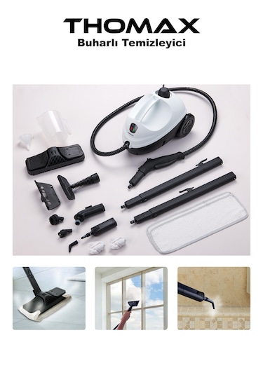 Thomax VSC28G Çok Fonksiyonlu 1500 W Buharlı Temizlik Makinesi