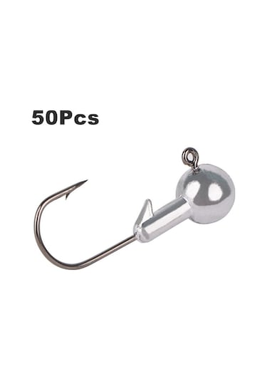 Novahub 50 Adet Balık İğnesi Kurşun Balık İğneleri Yuvarlak Jig İğnesi 1/2/3/3.5/4/5/7/10/14g Yumuşak Cazibe Balıkçılık Aksesuarları, Balıkçılık Ustaları İçin,