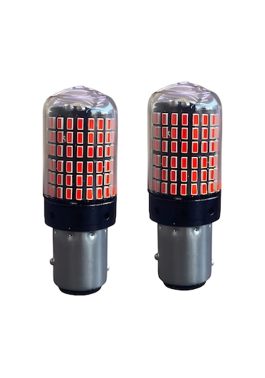 Çift Duy 144 Led Geri Vites Ampulü Kırmızı