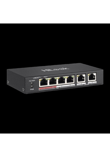 Hılook Ns-0106p-35 B , 4 Port, Megabit, Poe 60w, 2 Port Megabit Uplink, Long Range 250metre, Yönetil