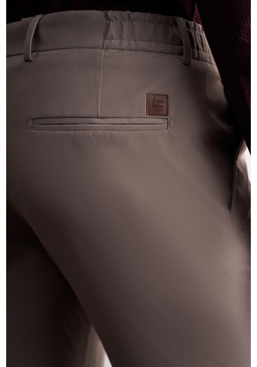 Vizon Yan Cep Düz Paça Slim Fit Chino Casual Pantolon 1003255158 Vizon