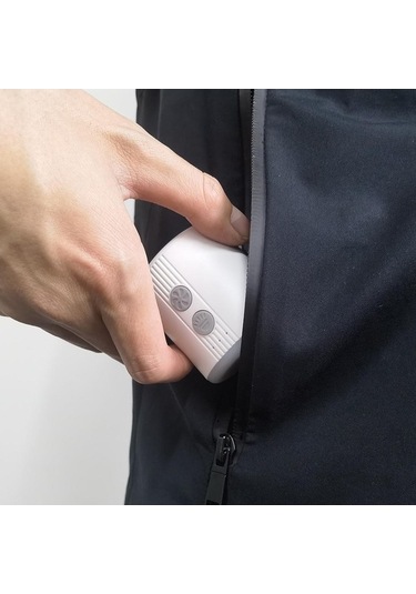 Pazly Taşınabilir Hava Pompası Led Işıkla, Şarj Edilebilir, Havuz Ve Yüzme Halkası İçin Mini Şişirme Pompası Beyaz