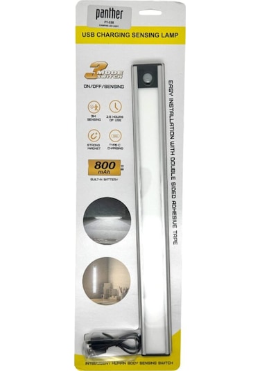 Panther Pt-338 Usb Şarjlı Dolap İçi Lamba Beyaz