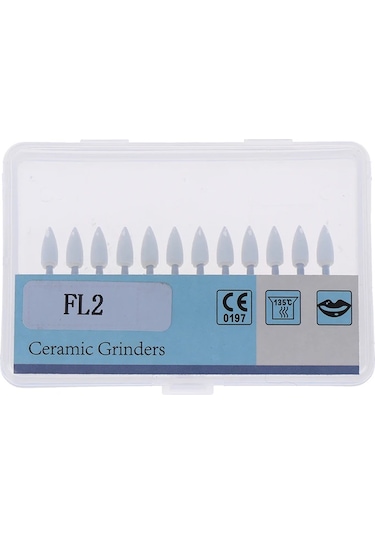 1 Takım Diş Beyaz Parlatma Taşları Alev Koni Şekli Burs Arkansas Taş