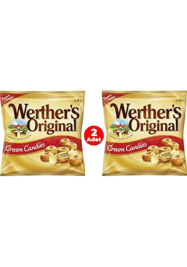 Werther's Original Cream Candies Karamel Kaplı Krema Şeker 150 G 2 Adet