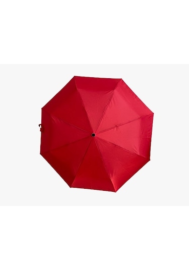 Mars Umbrella Rüzgara Dayanıklı Tam Otomatik Kırmızı Şemsiye Kırmızı
