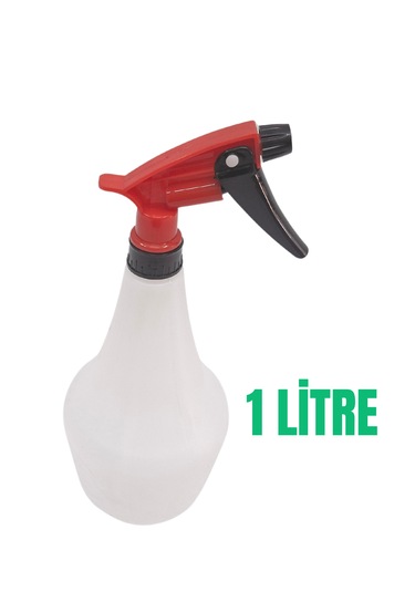 Kimyasal Dayanıklı Sprey Şişe 1 Lt Kırmızı Sıvı Püskürtme 4 Adet