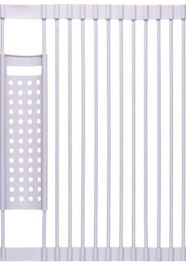 Dancemonkey 43 X 33cm Mutfak Silikon Drenaj Rafı Küçük Tasarım Lavabo Drenaj Rafı Pembe