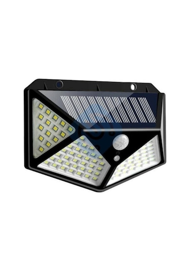 100 Ledli Solar Güneş Enerjili Hareket Sensörlü 4 Taraflı