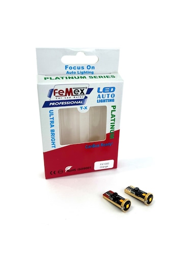 Femex Platinum Turuncu T10 3smd Osram Chipset Led Ampul Aktif Canbus