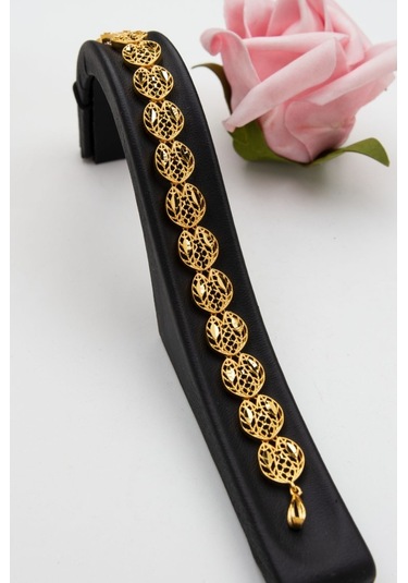 Latif Kuyumculuk 22 Ayar Altın Telkari İşlmeli Altın Bileklik B218993 Altın Sarı Altın