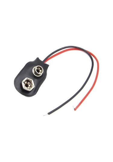 9 Volt Pil Başlığı 9V Pil Yuvası Pil Yatağı 5 Adet
