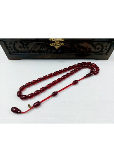 Juaind Hasan Usta Havşa Kapsül Kesim Ateş Kehribar Tesbih 8.5x12