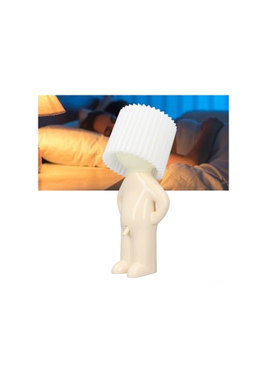 Skycity Utangaç Küçük Çocuk Figürlü Tabanlı Led Gece Lambası, Yumuşak Işık, Oda Dekorasyonu, Hediye Seçeneği 110-240v Diğer