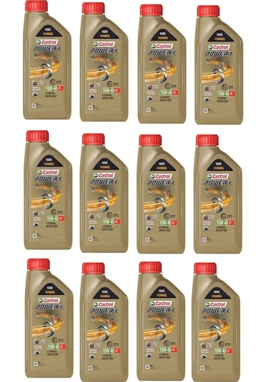 Yağ Castrol Power 1 10w40 4t 1l 12 Adet Üretim 18.07.2023