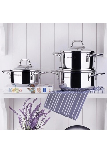 Korkmaz Perla 1 Litre Mini Çelik Tencere A1652 14x7 Cm Inox