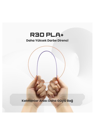 R3d Pla+ Filament Koyu Toprak 1.75mm 1kg Filament