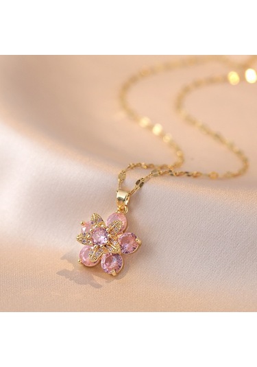 Bayan Kolye: Moda Estetiği Titanyum Çelik Kolye No.203 Çok REnkli