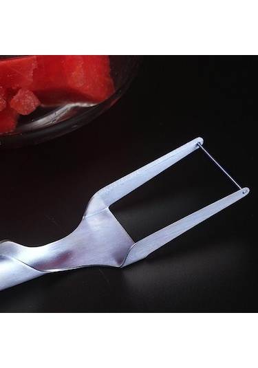 Hombey Çift Paket Kalın Paslanmaz Çelik Karpuz Dilimleyici, Meyve Kesici Ve Dilimleyici Aracı, Çok Fonksiyonlu Mutfak Gereci Diğer