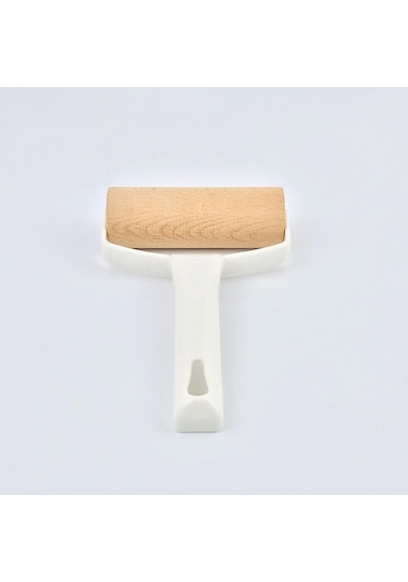 Plastik Saplı Ahşap Döner Rulo Hamur Merdanesi