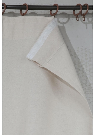 Naturel Bohem French Stil Fırfırlı Perde Krem