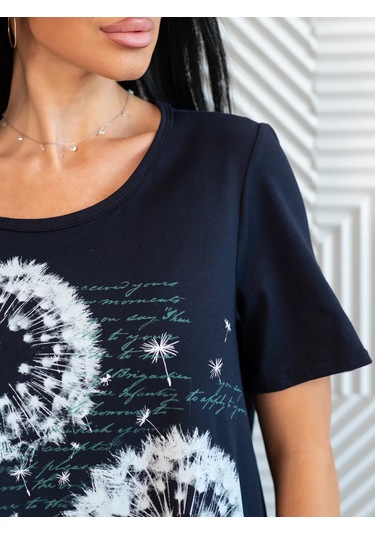 Trikotaznye Sezony Hamileler İçin Oversize Ev Tuniği Elbise 14283398 Mavi