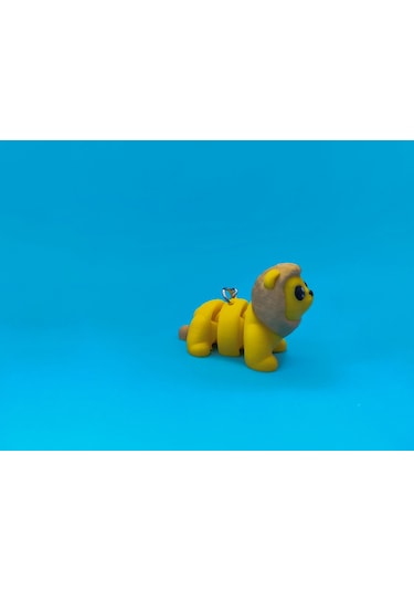 Sevimli Aslan Anahtarlık 3d Baskı Özel Tasarım