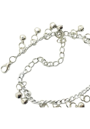 Suntek Jingling Bells Plaj Ayak Giyim Ayarlanabilir Gümüş Gümüş