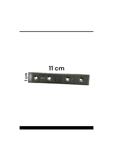 Ennalbur Gönye Düz Tip No:3 5 Adet Nikel