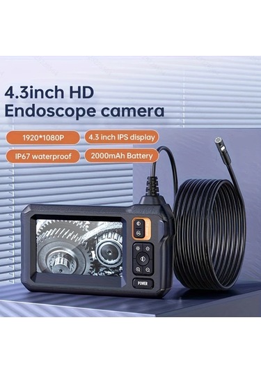 Xuweiwei Inskam 4 3 Ips Lcd Ekran Endoskop 8mm Tek Lens 8mm 39 37inch 2000mah Batarya Usb Uyumlu Oto Tamir Ve Tesisat İnceleme