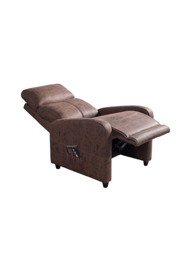 Linda Tekli Berjer Rehome Linda Tv Koltuğu 75x90x105 Cm Kahverengi