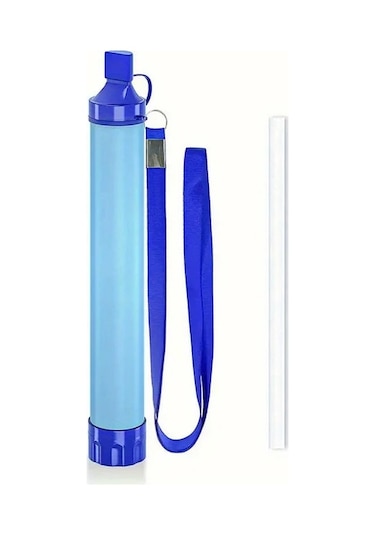 Willowhaven Mavi 1 Adet Su Filtresi, Taşınabilir Kampçılık Doğa Yürüyüşü Acil Durum