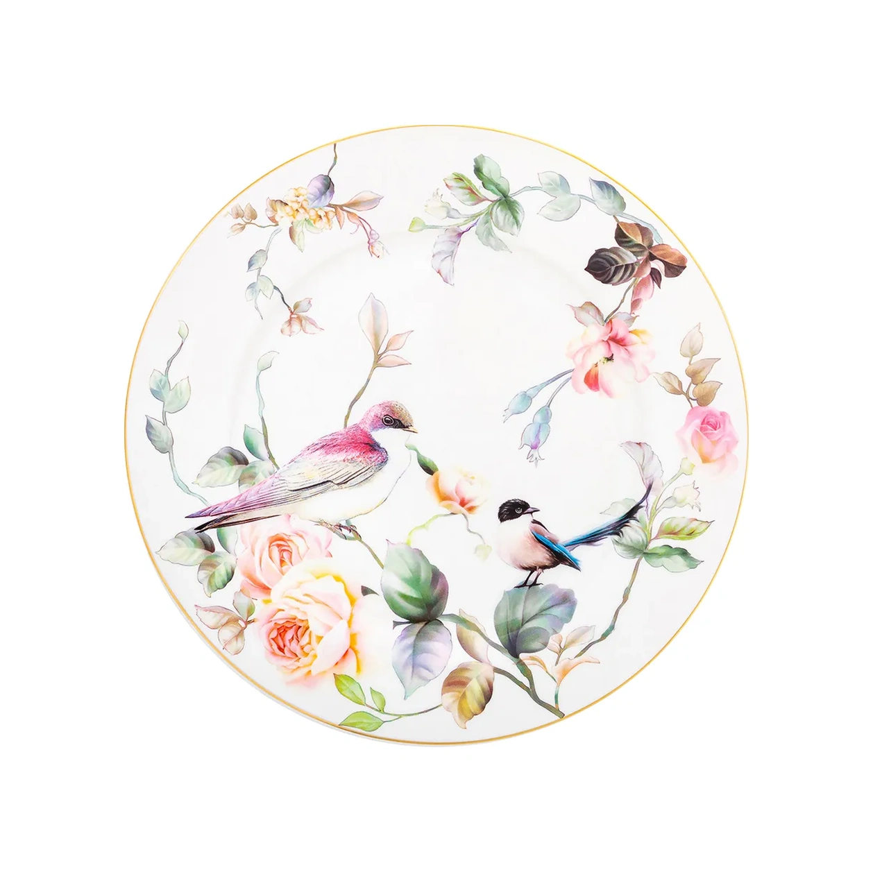 Elan Gallery "şarkılı Kuşlar" Tabakları 2 Adet, 20,5 Cm 221235835 Beyaz