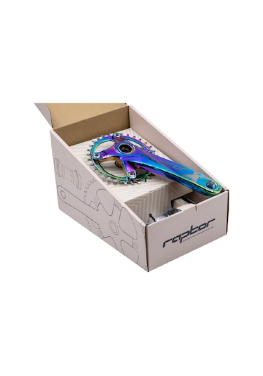 Raptor 32t Rainbow Hollowtech Göbek Tek Yaprak Aynakol Çok Renkli