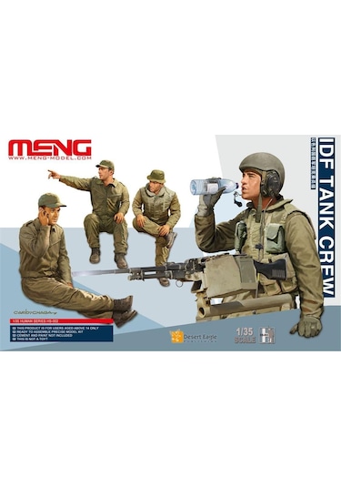 Meng Hs-002 1/35 Ölçek, Idf Tank Mürettebatı, 4 Adet, Plastik Figür Model Kiti-48701