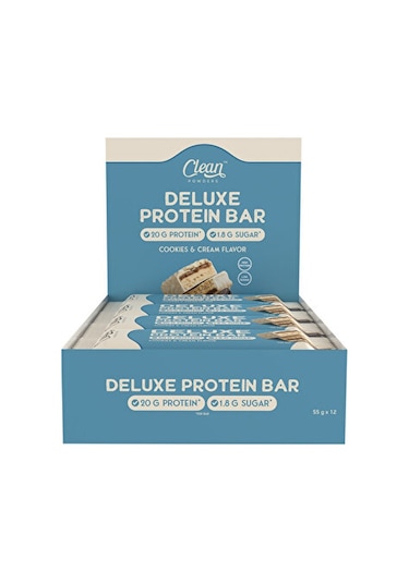 Clean Powders Deluxe Protein Bar %36 Protein 55 Gr 12 Adet - Beyaz Çikolata Kurabiye