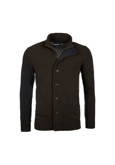 Barbour Patch Zip Through Hırka Gn73 Seaweed Kahverengi